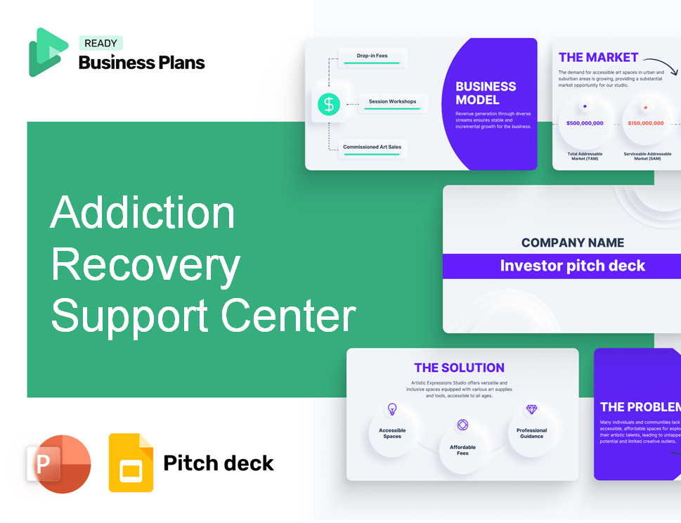 Addiction Recovery Support Center Pitch Deck