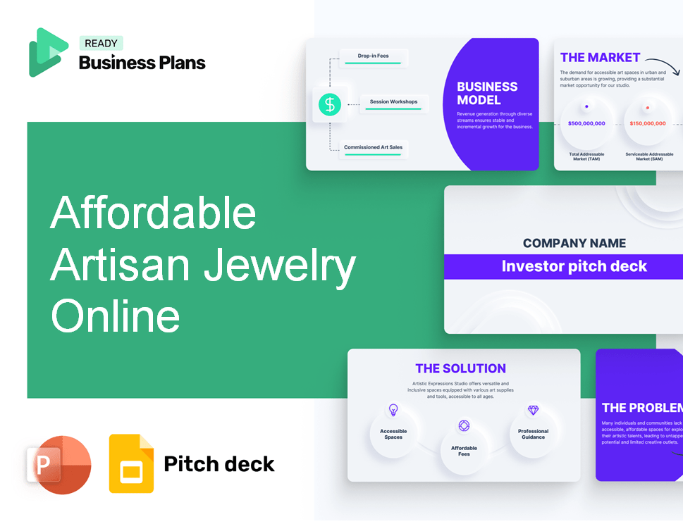 Affordable Artisan Jewelry Online Pitch Deck
