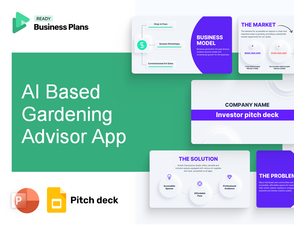 AI Based Gardening Advisor App Pitch Deck