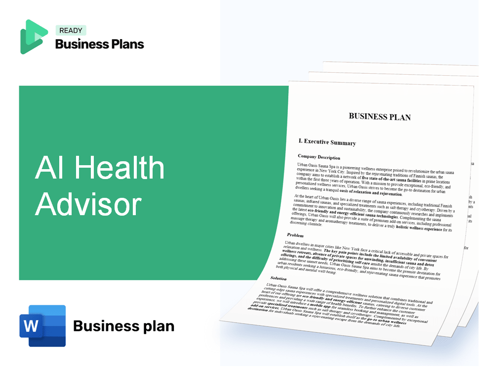 AI Health Advisor Business Plan