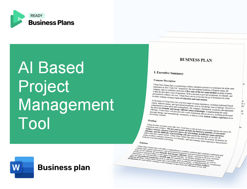 AI Based Project Management Tool Business Plan