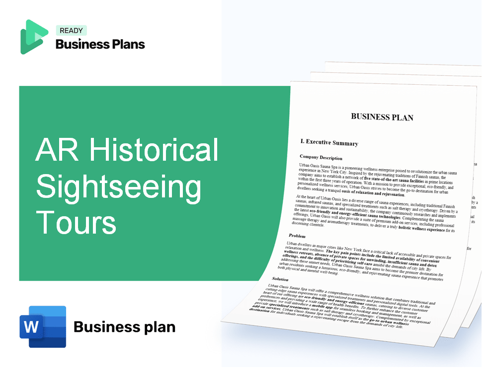 AR Historical Sightseeing Tours Business Plan