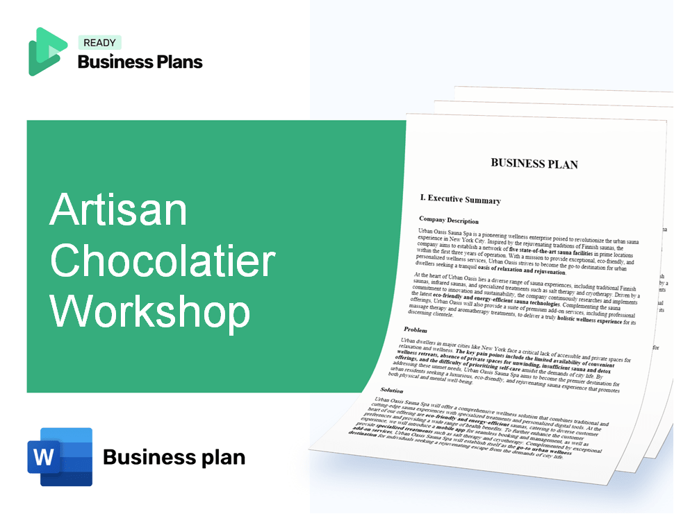 Artisan Chocolatier Workshop Business Plan