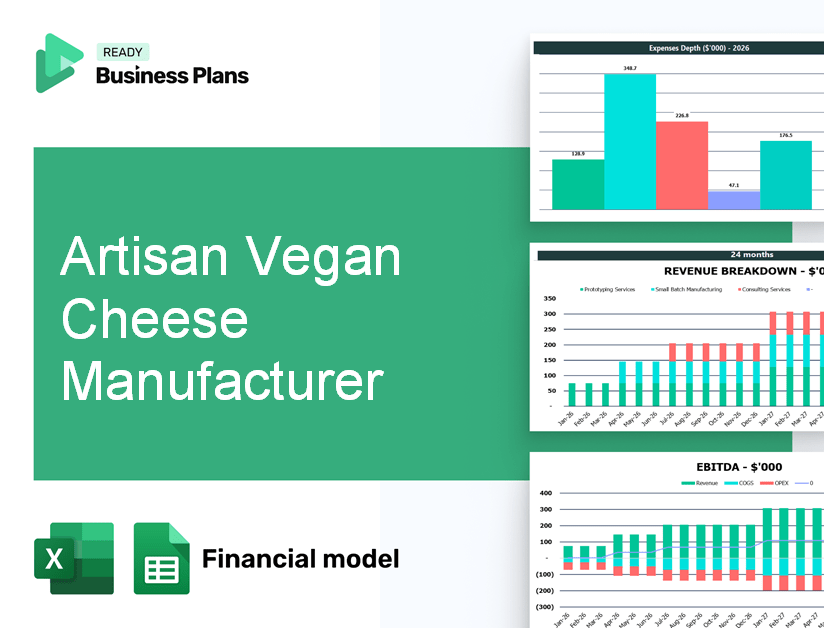 Artisan Vegan Cheese Manufacturer Financial Model