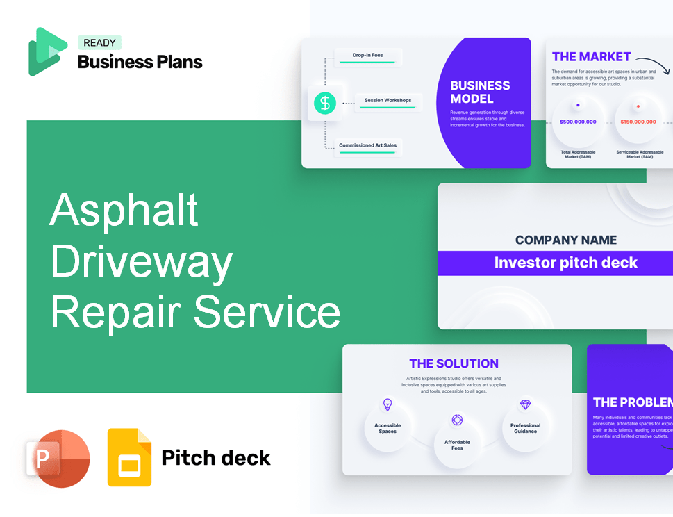 Asphalt Driveway Repair Service Pitch Deck