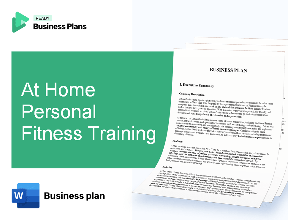 At Home Personal Fitness Training Business Plan