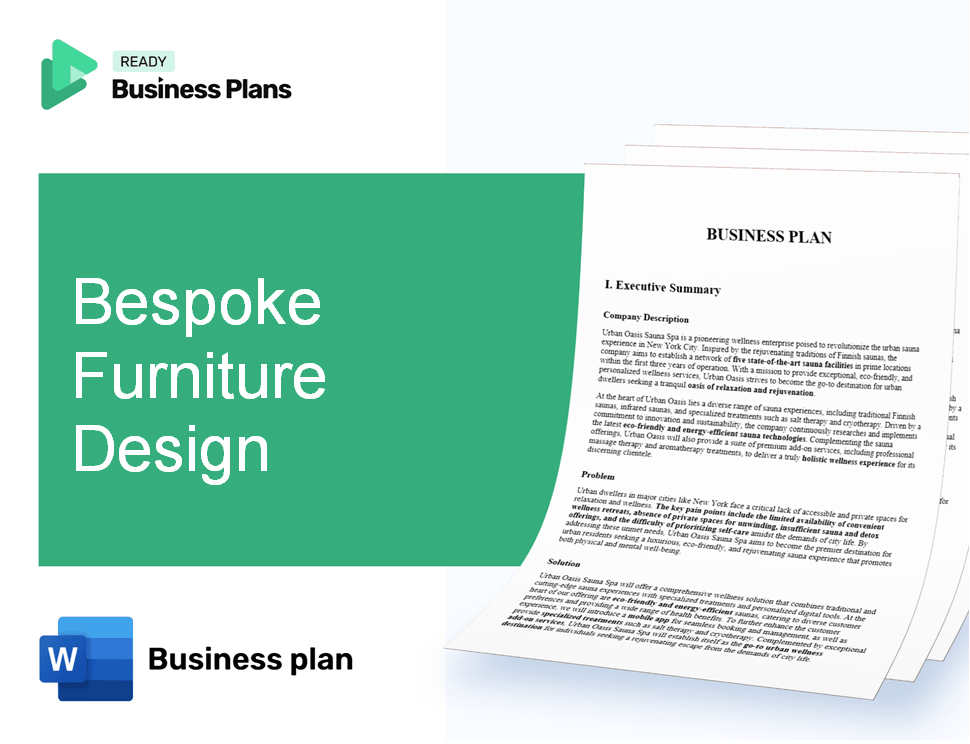 Bespoke Furniture Design Business Plan