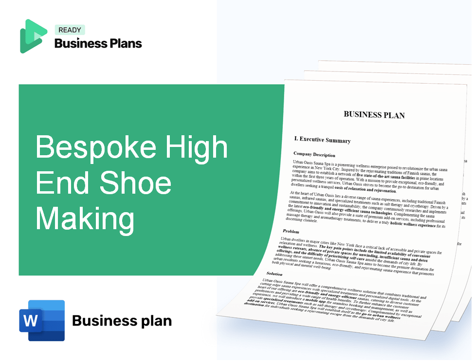 Bespoke High End Shoe Making Business Plan