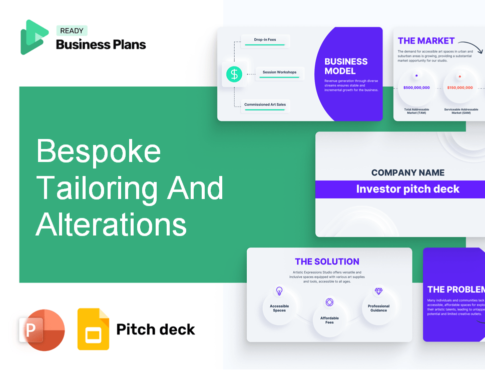 Bespoke Tailoring And Alterations Pitch Deck