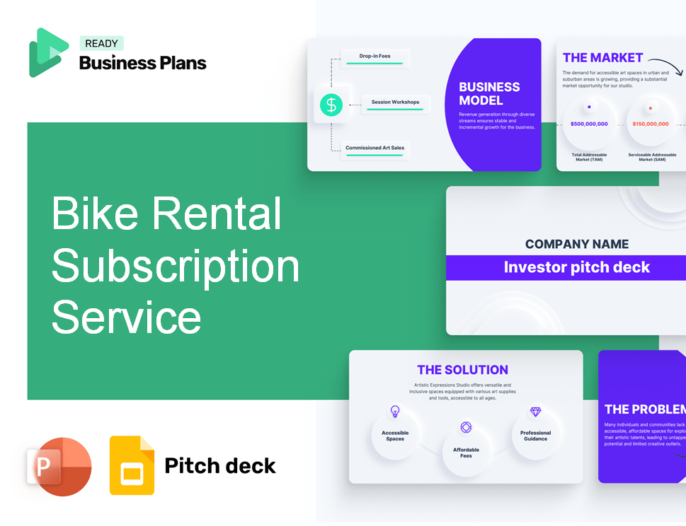Bike Rental Subscription Service Pitch Deck