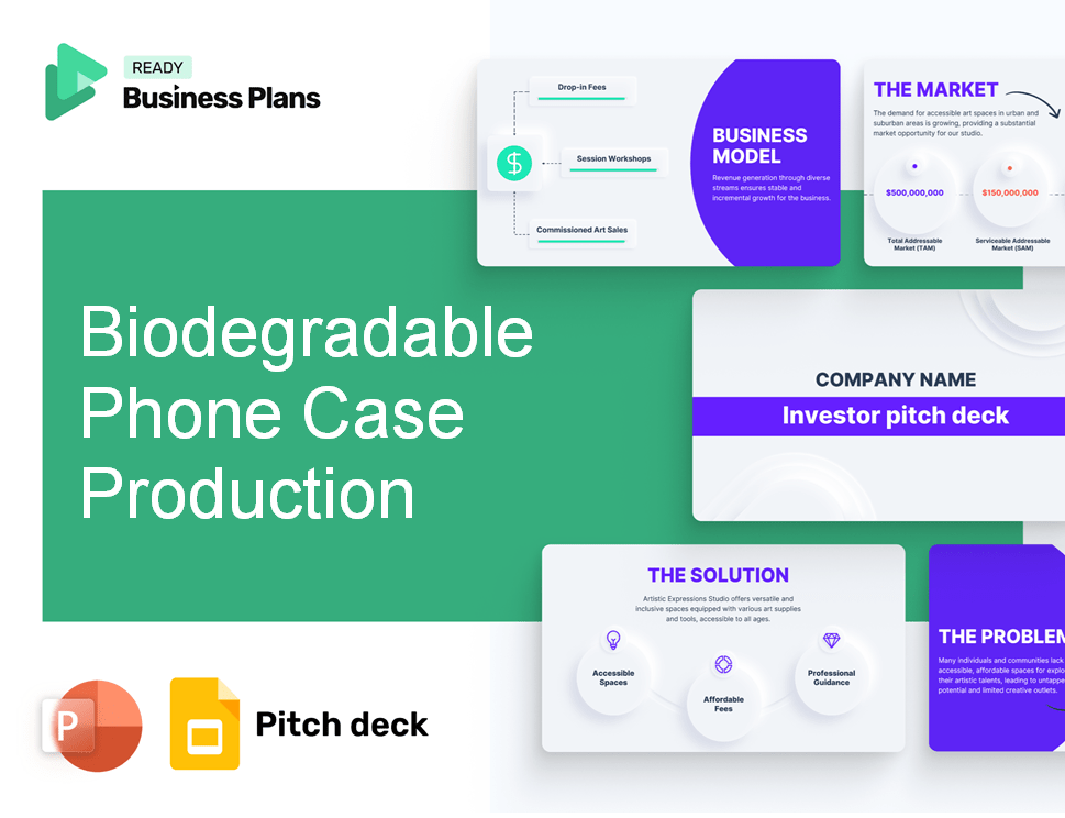 Biodegradable Phone Case Production Pitch Deck