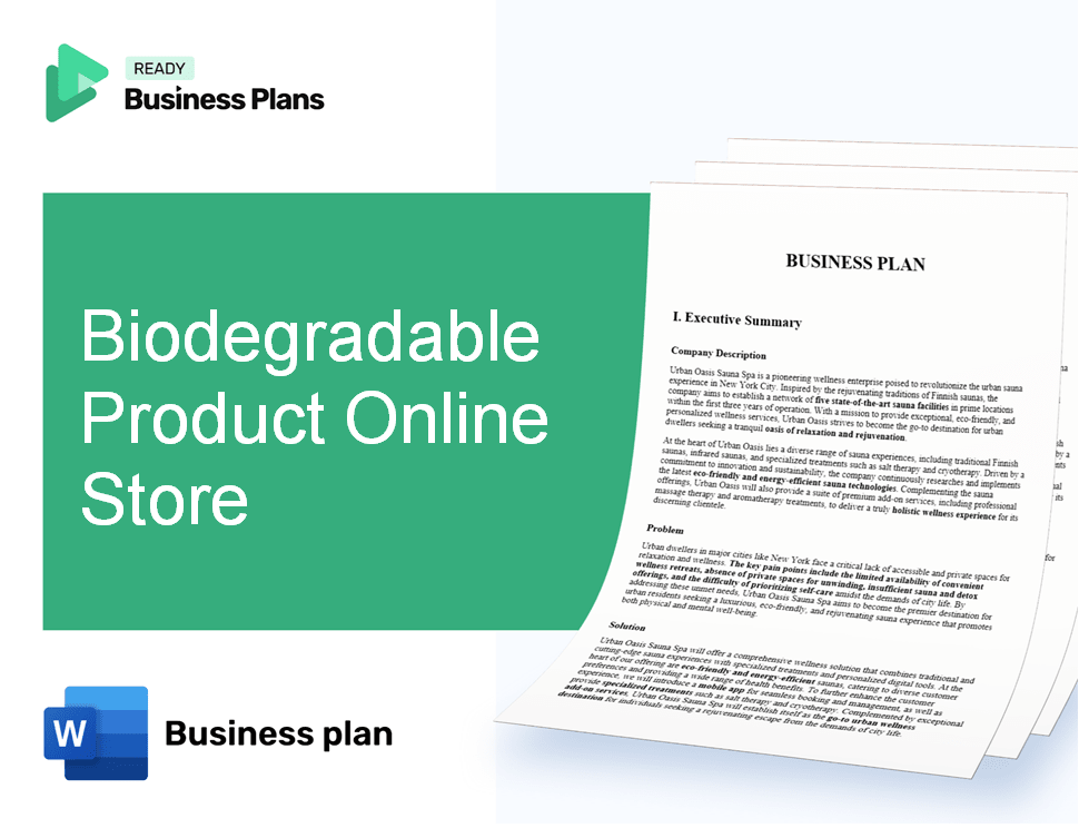 Biodegradable Product Online Store Business Plan