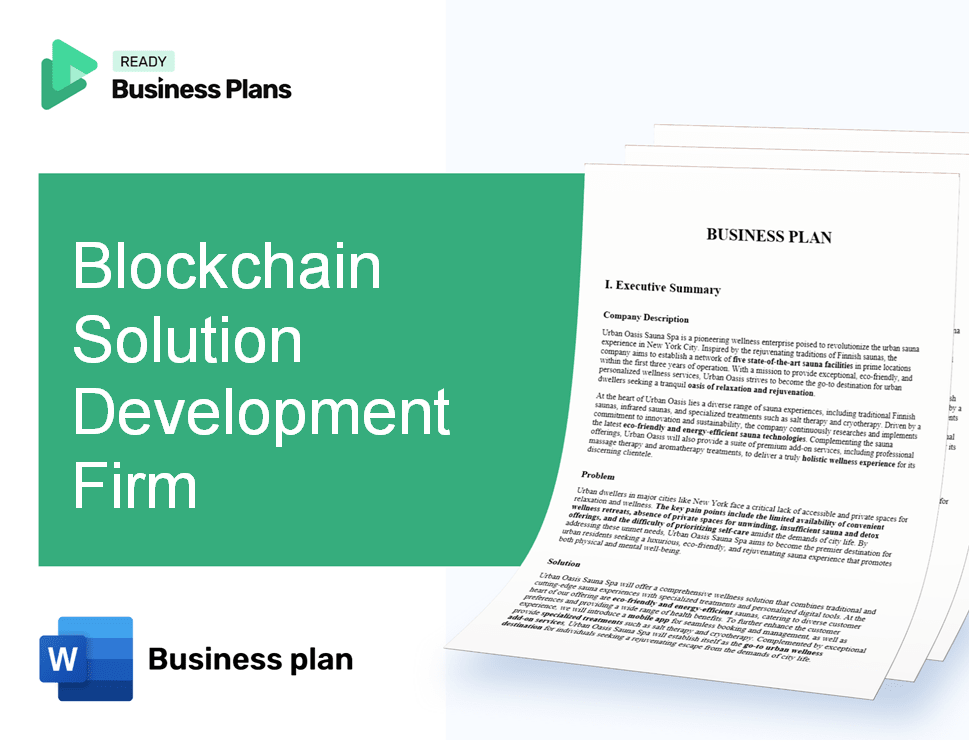 Blockchain Solution Development Firm Business Plan