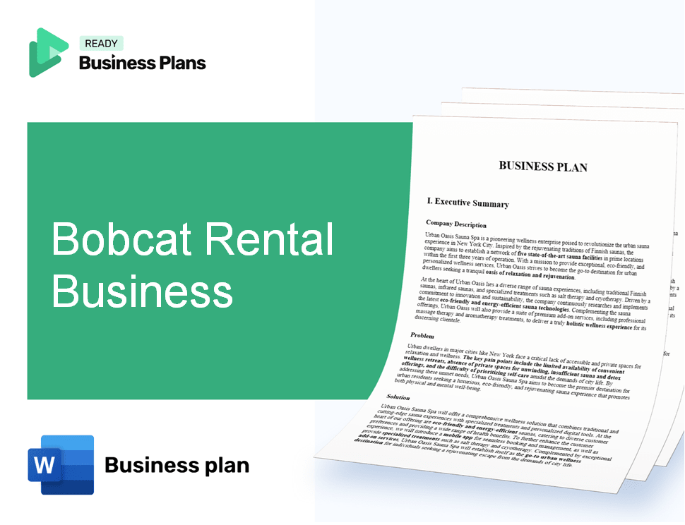 Bobcat Rental Business Business Plan