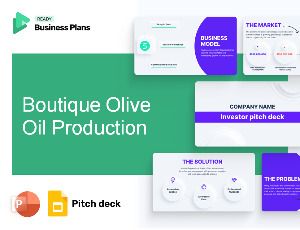 Boutique Olive Oil Production Pitch Deck