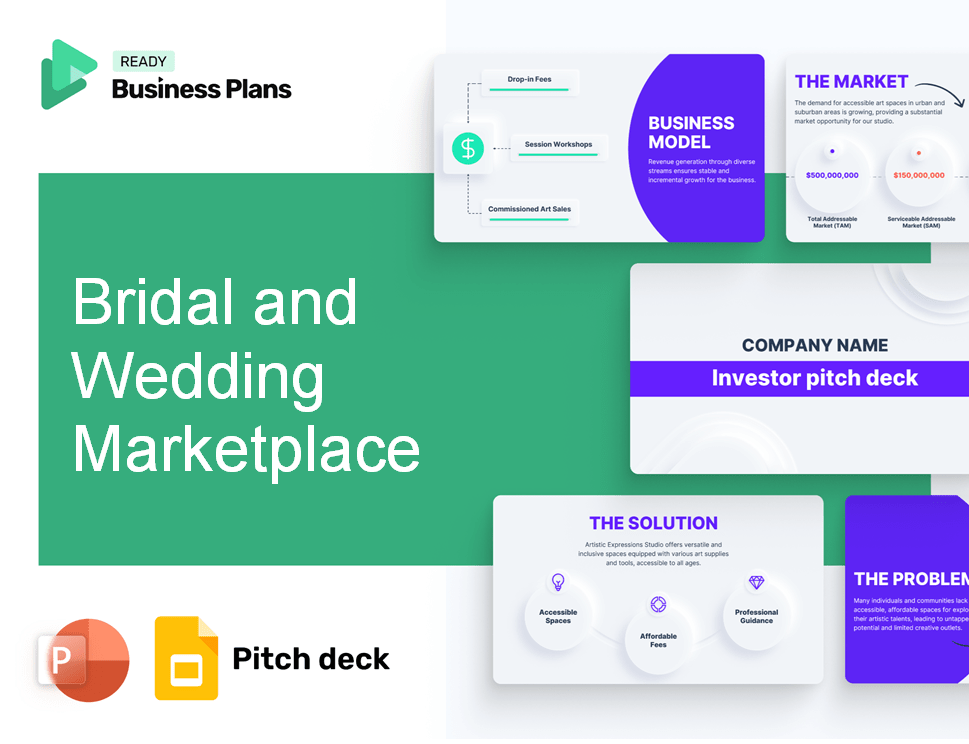 Bridal and Wedding Marketplace Pitch Deck