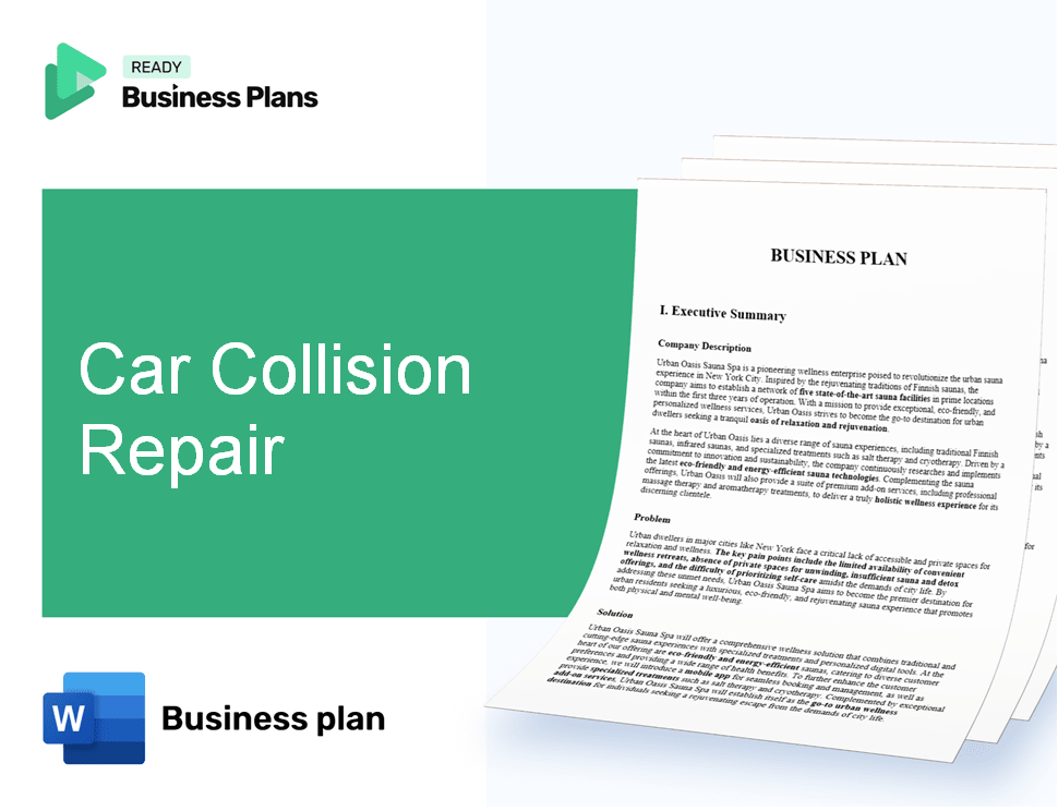 Car Collision Repair Business Plan