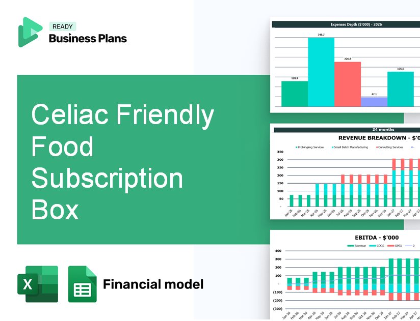 Celiac Friendly Food Subscription Box Financial Model