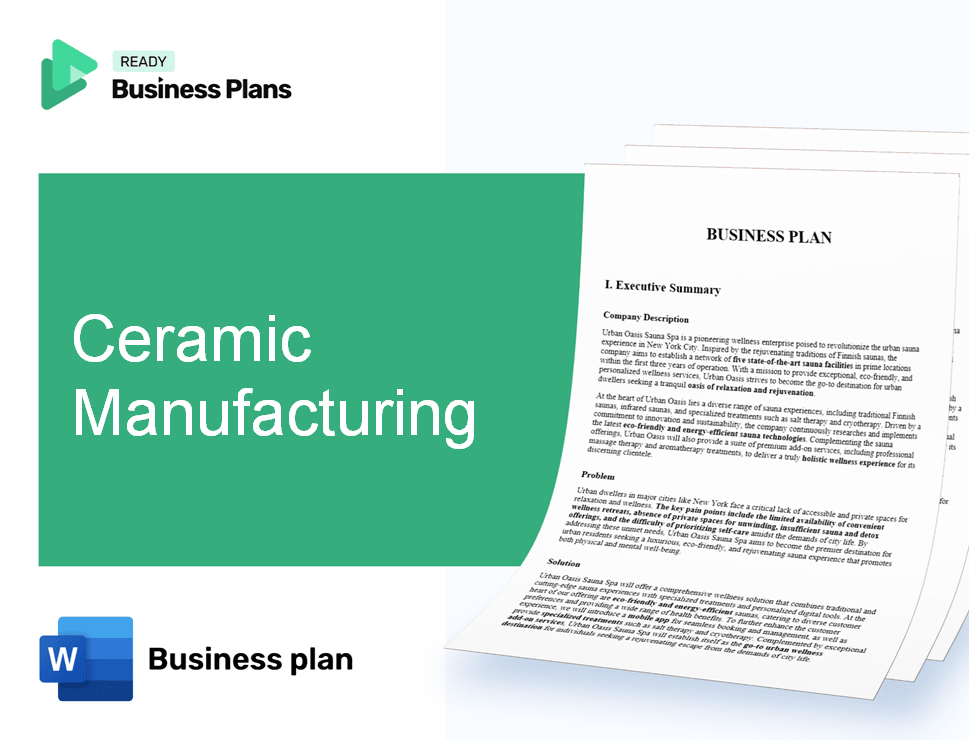 Ceramic Manufacturing Business Plan