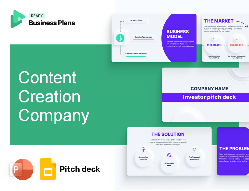 Content Creation Company Pitch Deck