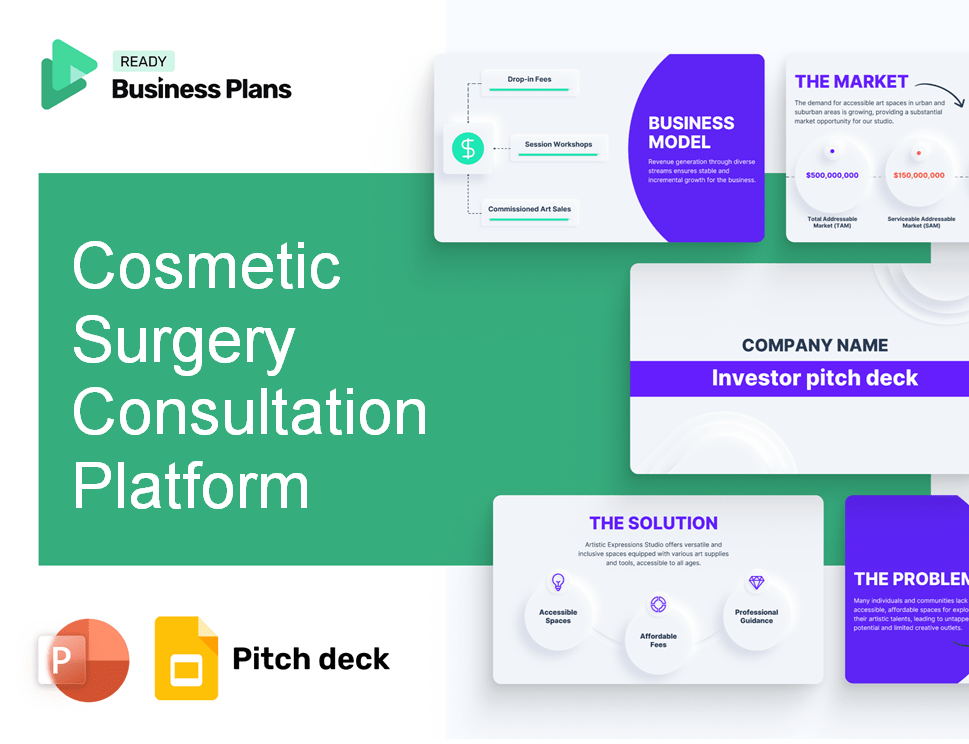 Cosmetic Surgery Consultation Platform Pitch Deck