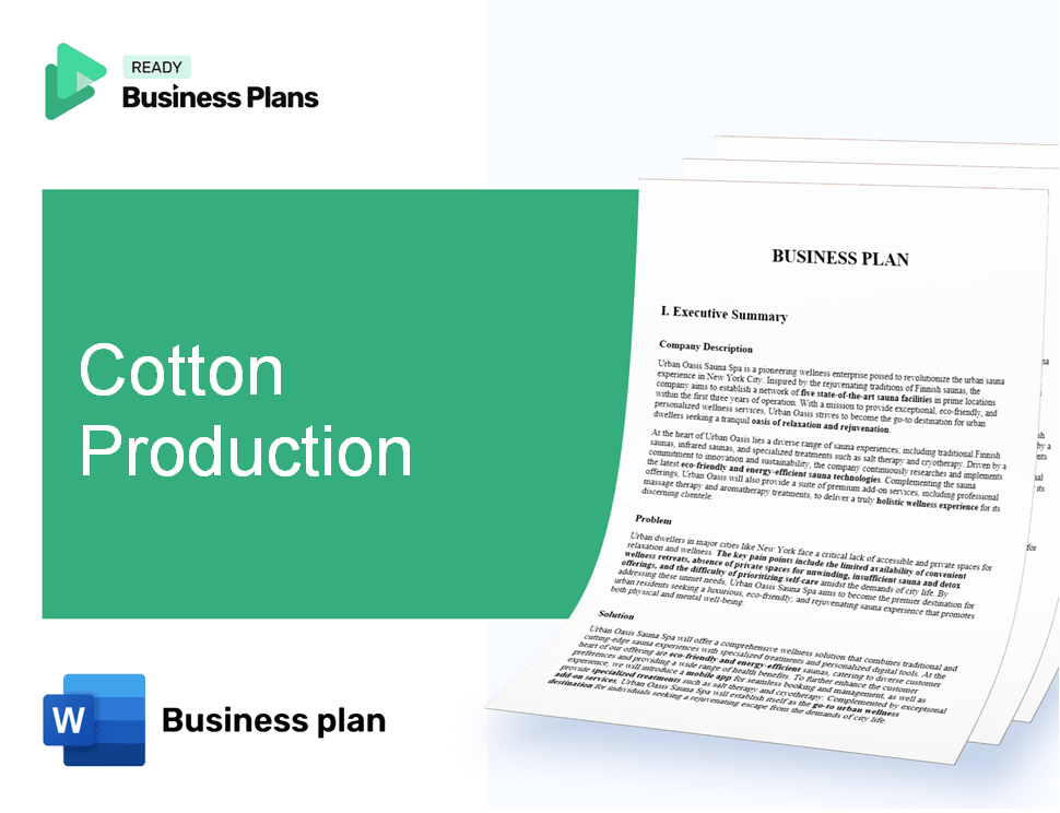 Cotton Production Business Plan