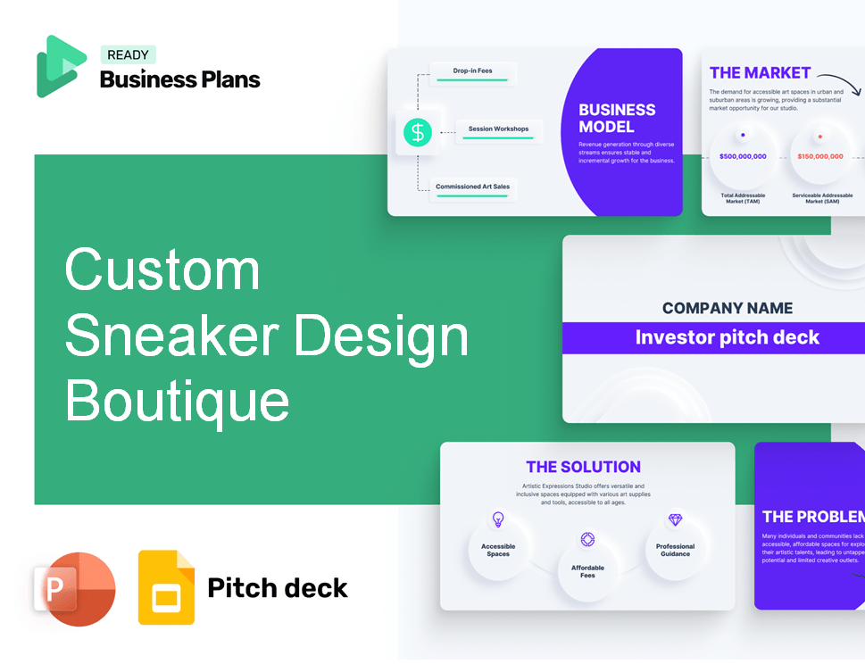 Custom Sneaker Design Boutique Pitch Deck