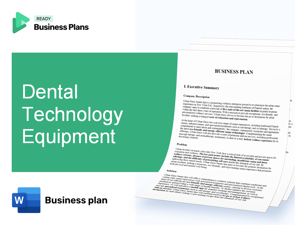 Dental Technology Equipment Business Plan