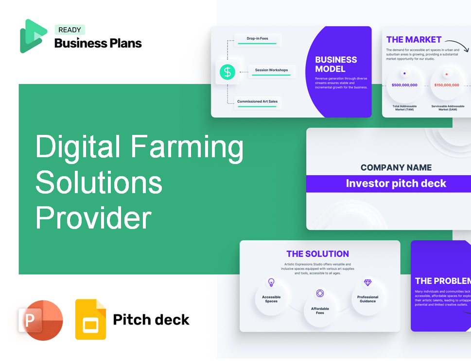 Digital Farming Solutions Provider Pitch Deck