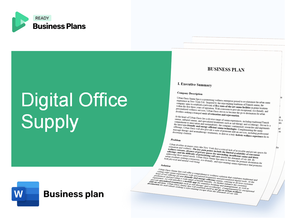 Digital Office Supply Business Plan