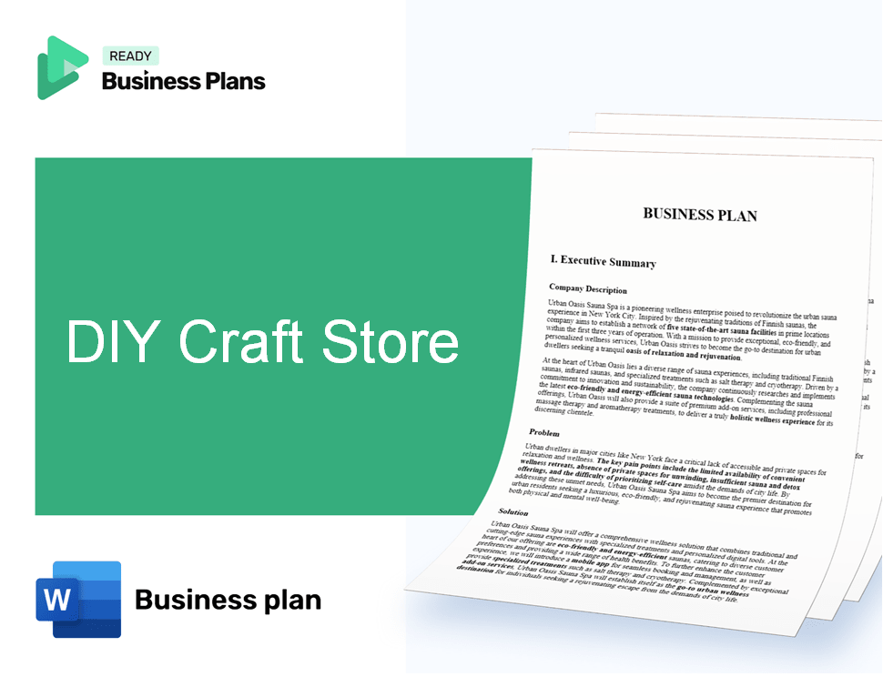DIY Craft Store Business Plan