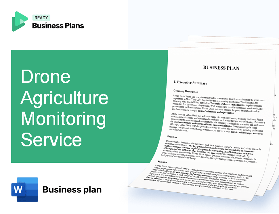 Drone Agriculture Monitoring Service Business Plan