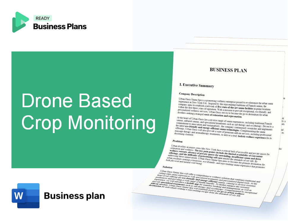 Drone Based Crop Monitoring Business Plan