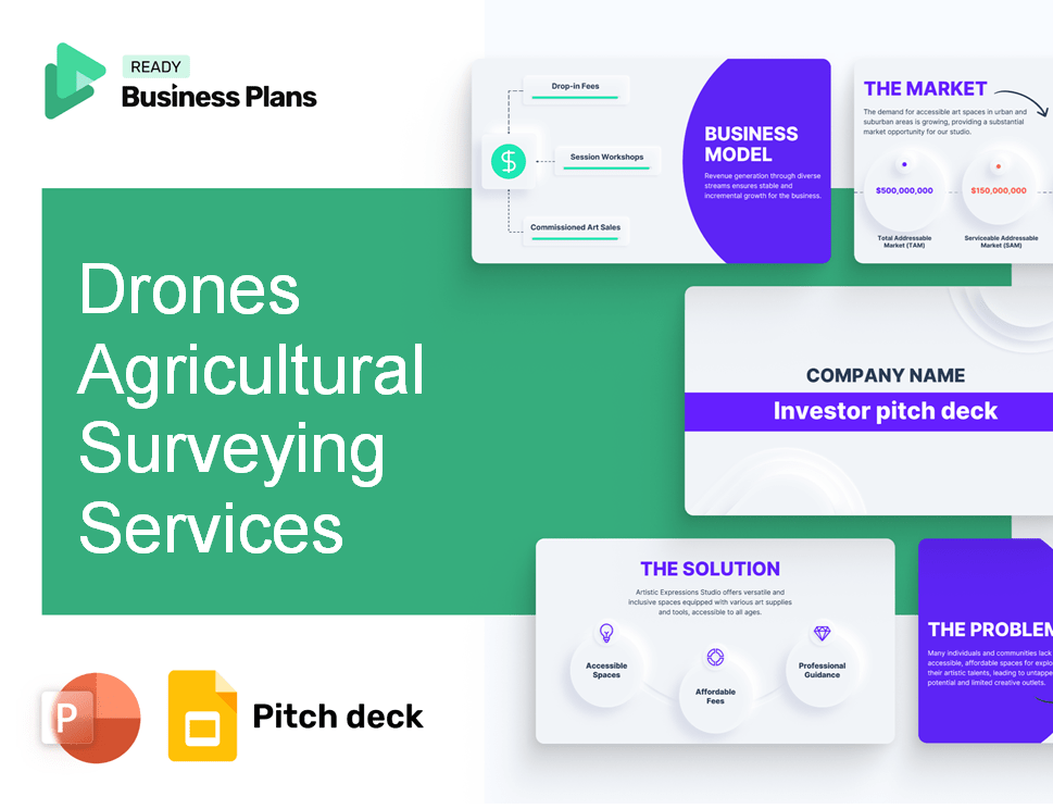 Drones Agricultural Surveying Services Pitch Deck