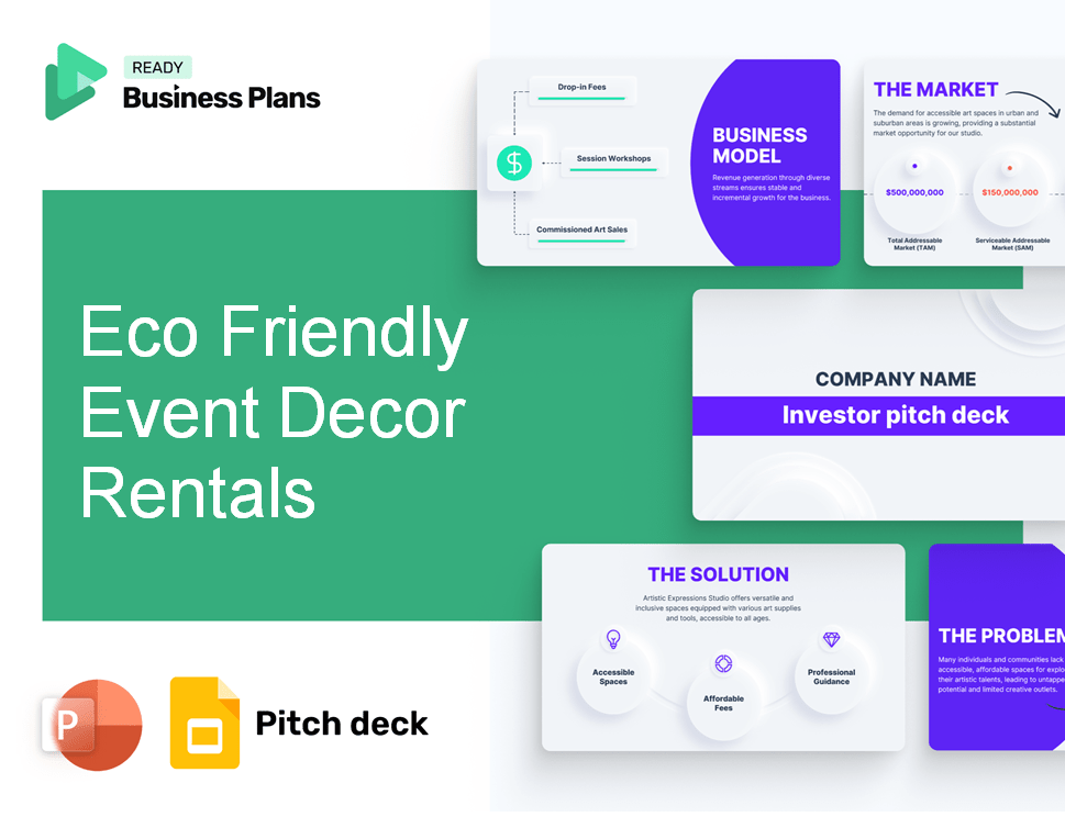 Eco Friendly Event Decor Rentals Pitch Deck