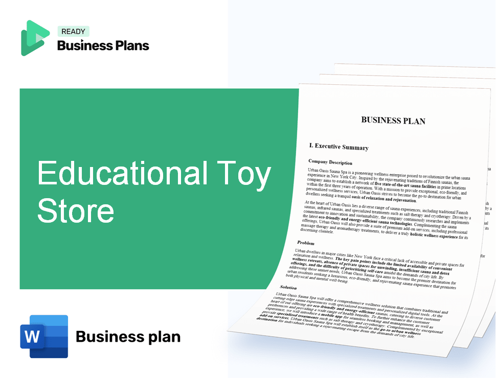 Educational Toy Store Business Plan