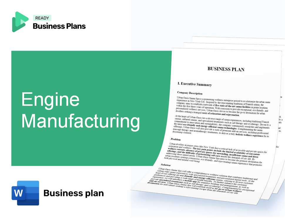 Engine Manufacturing Business Plan