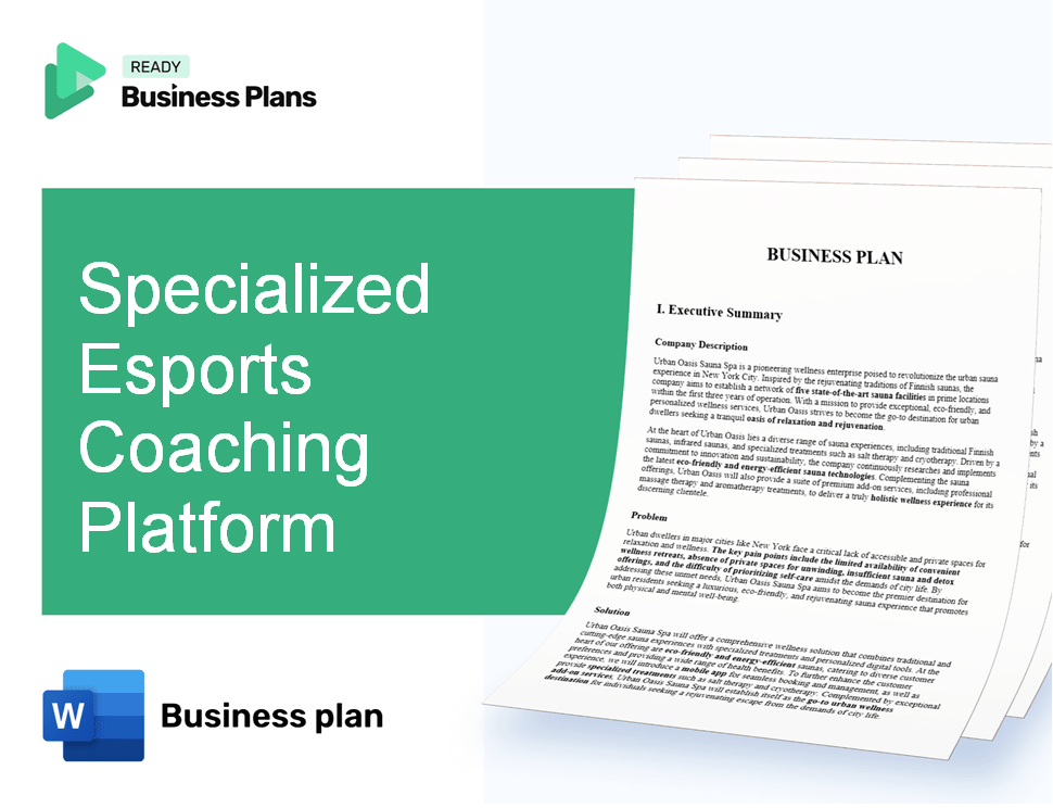 Specialized Esports Coaching Platform Business Plan