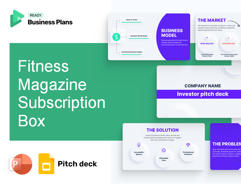 Fitness Magazine Subscription Box Pitch Deck