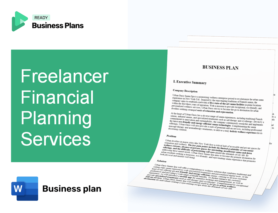 Freelancer Financial Planning Services Business Plan