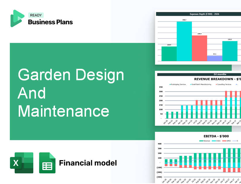 Garden Design And Maintenance Financial Model