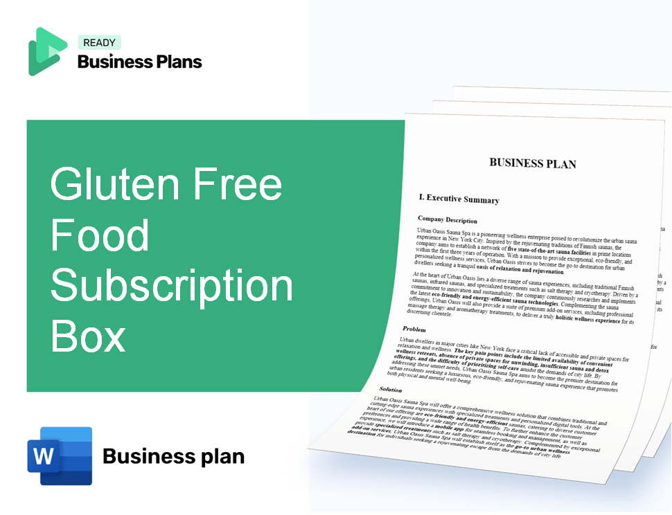 Gluten Free Food Subscription Box Business Plan