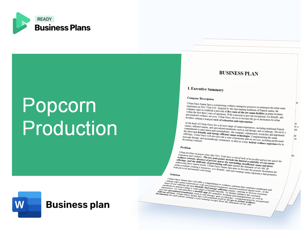 Popcorn Production Business Plan