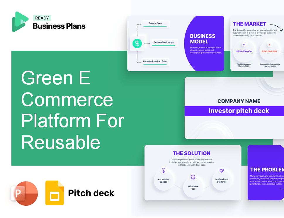 Green E Commerce Platform For Reusable Products Pitch Deck