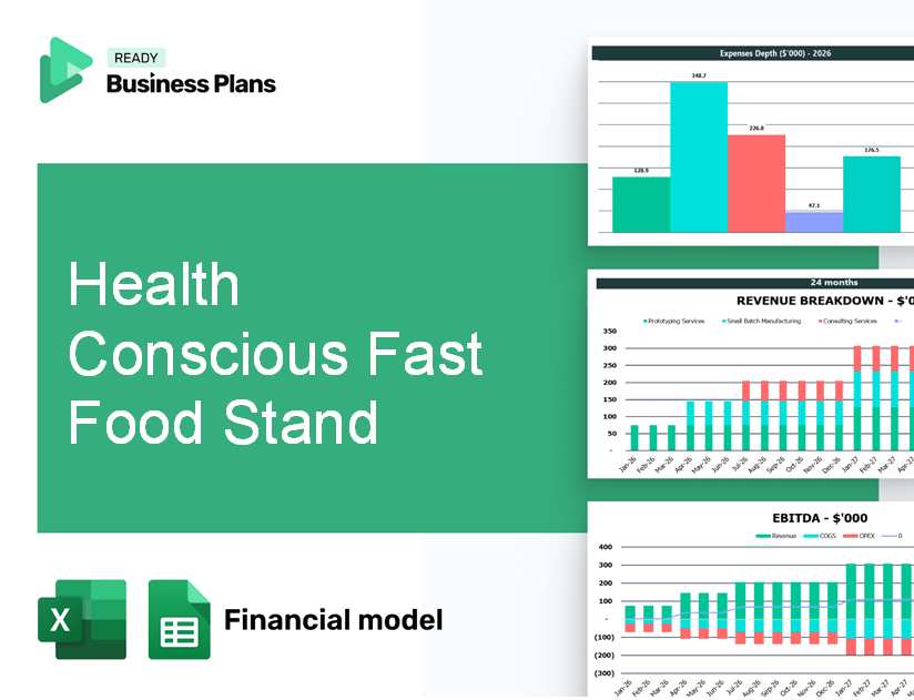 Health Conscious Fast Food Stand Financial Model