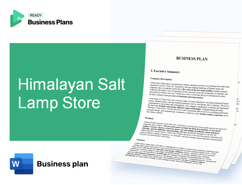 Himalayan Salt Lamp Store Business Plan