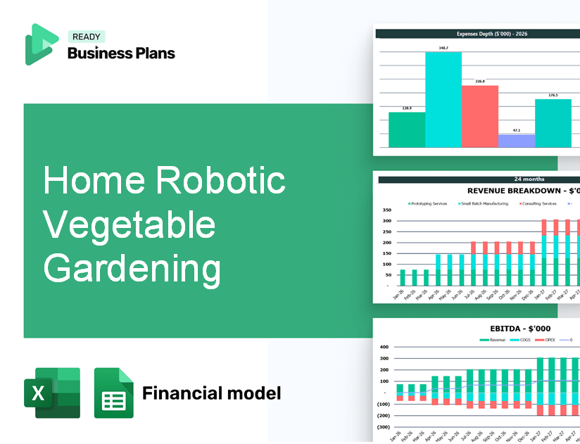 Home Robotic Vegetable Gardening Financial Model
