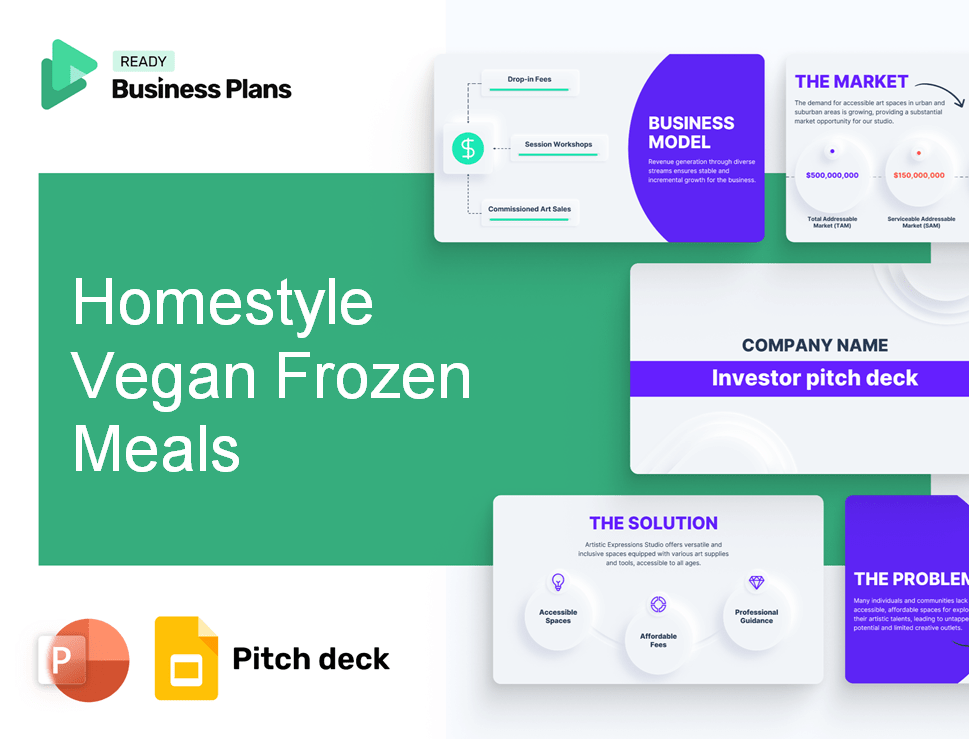 Homestyle Vegan Frozen Meals Pitch Deck