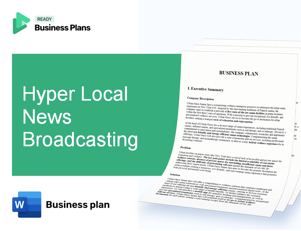 Hyper Local News Broadcasting Business Plan