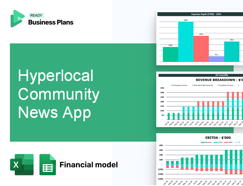 Hyperlocal Community News App Financial Model